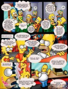 Homer fode Mart e Lisa batendo siririca pro Bart