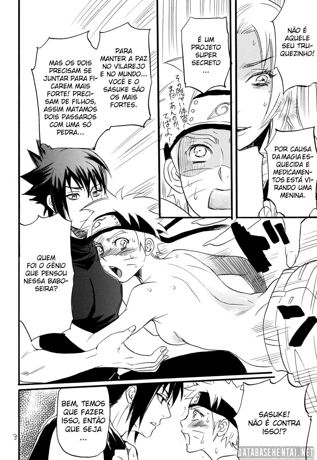 Naruto Hentai - Naruto Gay em sexo a 3 - Yaoi  - Quadrinhos Gay