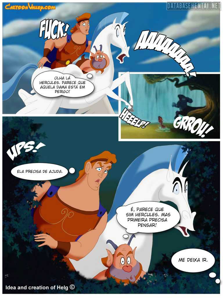 Hércules o aprendiz da putaria - Disney Hentai
