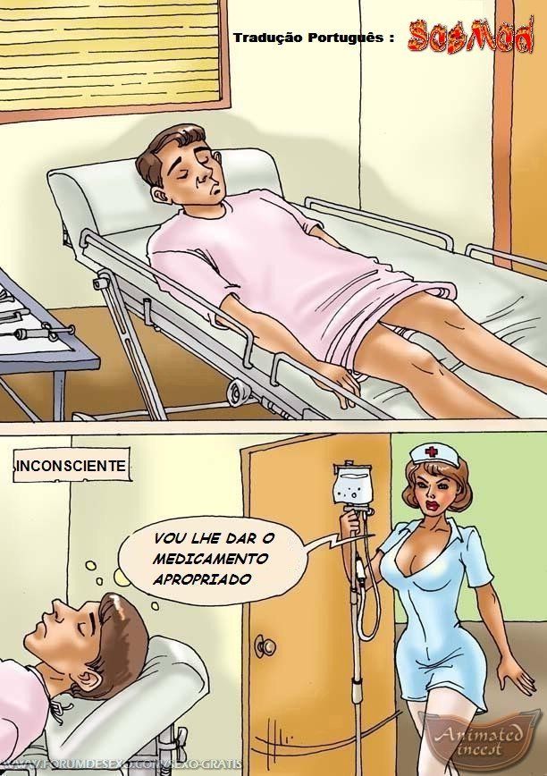Mãe e filho fazendo sexo incesto no hospital