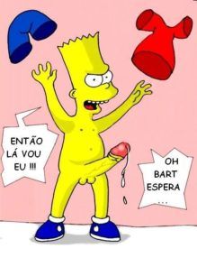 Os Simpsons Hentai – Bart estuprando as gostosas e gozando dentro – Quadrinho Porno