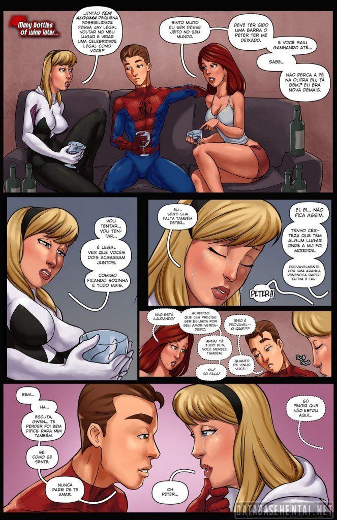 Spiderman em Bygone Blues - Homem Aranha fode duas gostosas - Quadrinho Erotico