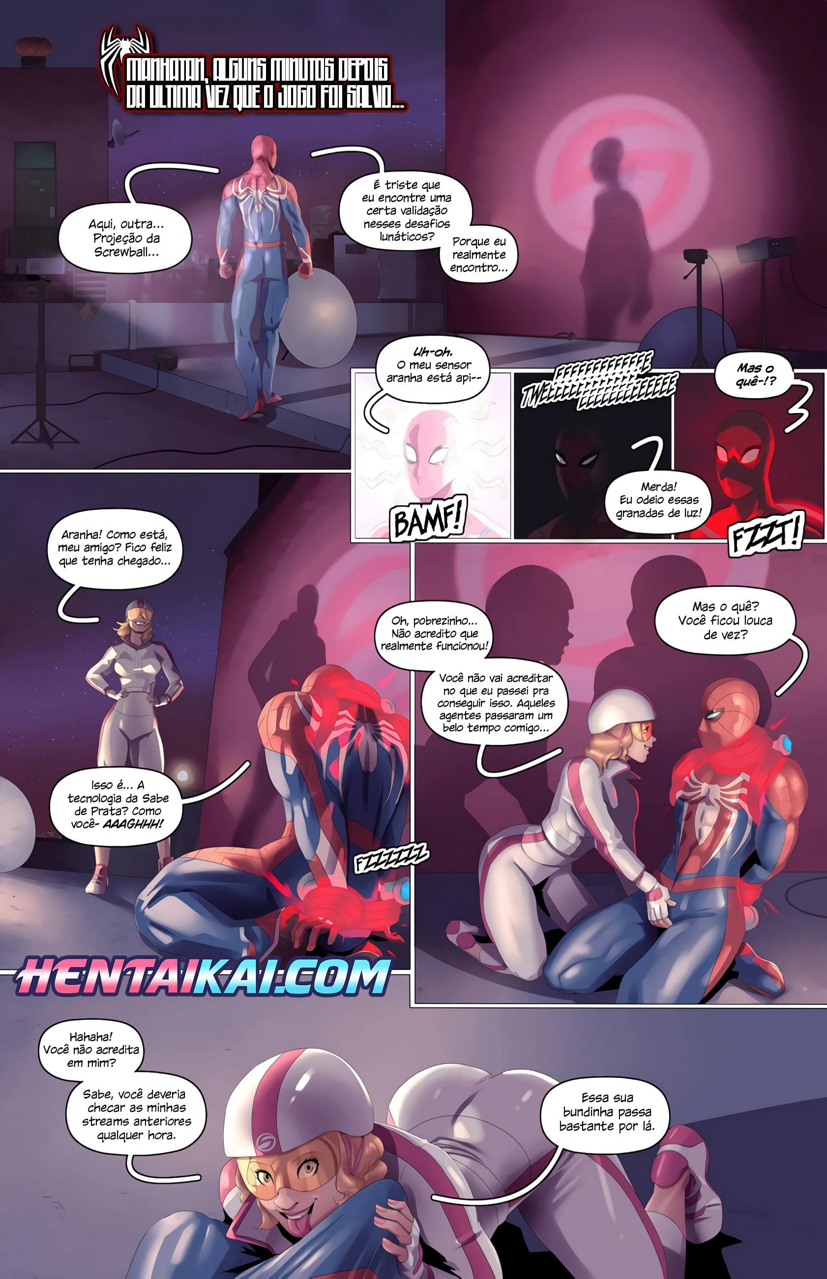 Marvel Hentai - Homem Aranha contra Screwball