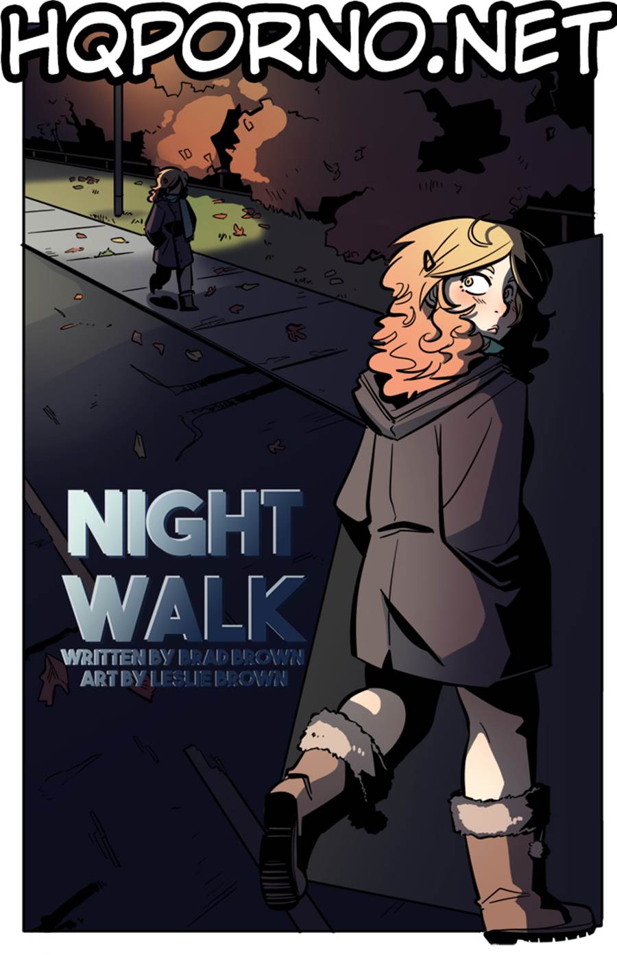 Caminhando a noite - Cartoon Erótico